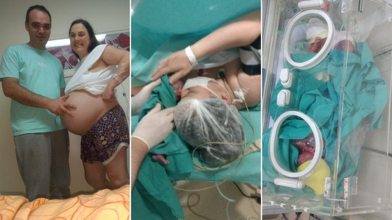 Nacieron las trigemelas, un caso que se da cada 200 millones de embarazos