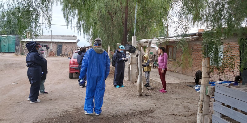 Las Brigadas Sanitarias continúan trabajando en barrios de Alvear