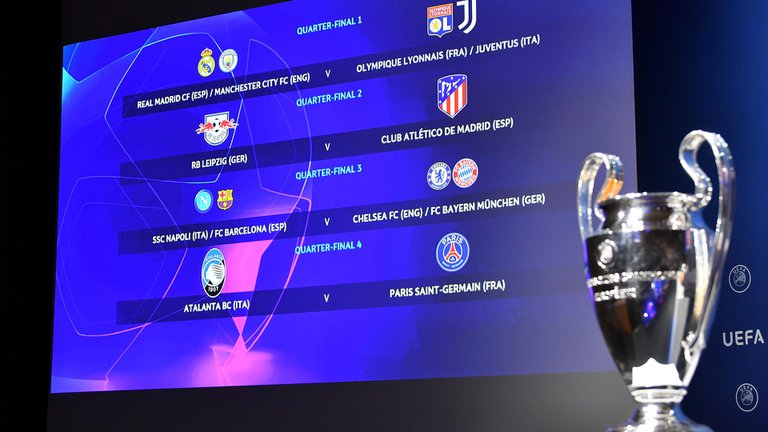 Se sortearon los cruces de cuartos de final de la Champions League