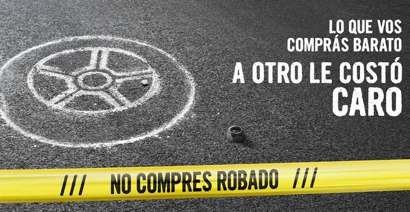 Recomendaciones para no comprar elementos robados en la provincia