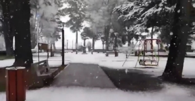 Intensas nevadas cubren varias zonas del país