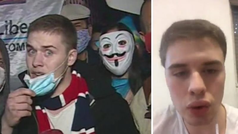 “El virus existe”: con 19 años, un militante anticuarentena se contagió el covid-19