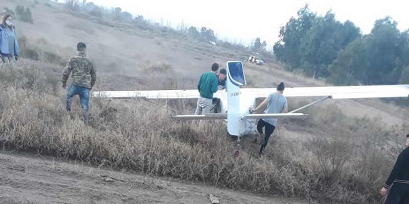 Una avioneta se despistó en el Aeroclub
