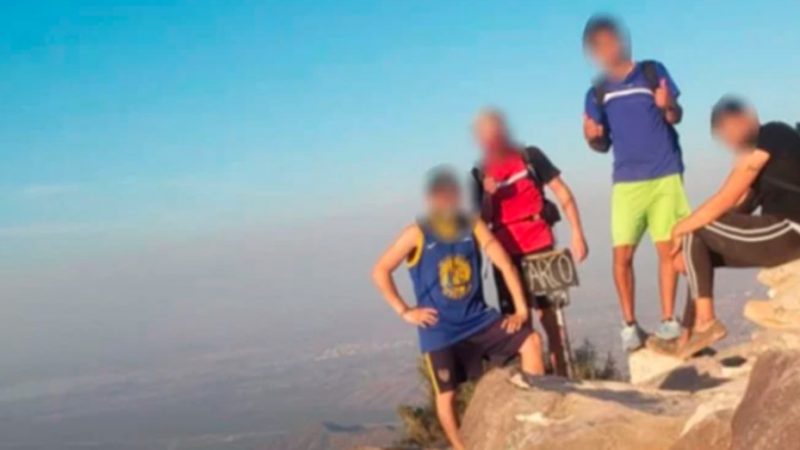 Triste viral: cuatro amigos dejaron pintadas en las rocas de un cerro mendocino