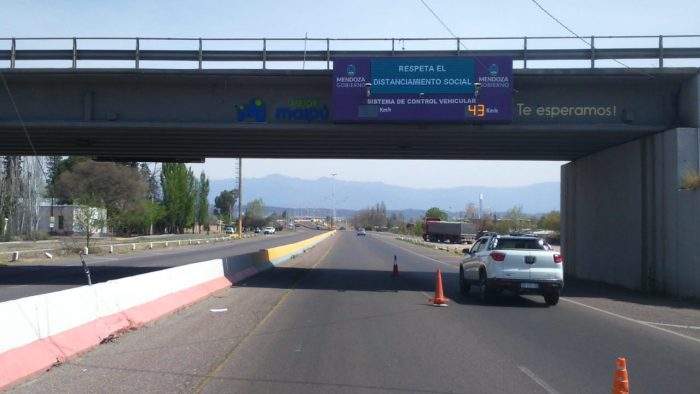 Mendoza cuenta con siete pórticos de control vehicular