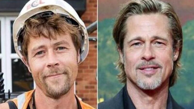 La historia del albañil que no puede caminar por la calle por su parecido con Brad Pitt