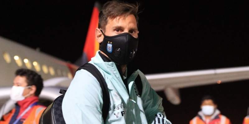 Argentina llegó a La Paz para enfrentar a Bolivia y a la altura