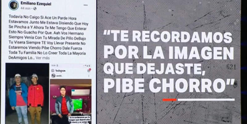Así despidieron al joven de 17 años que mató el panadero: “Te recordaremos, pibe chorro”