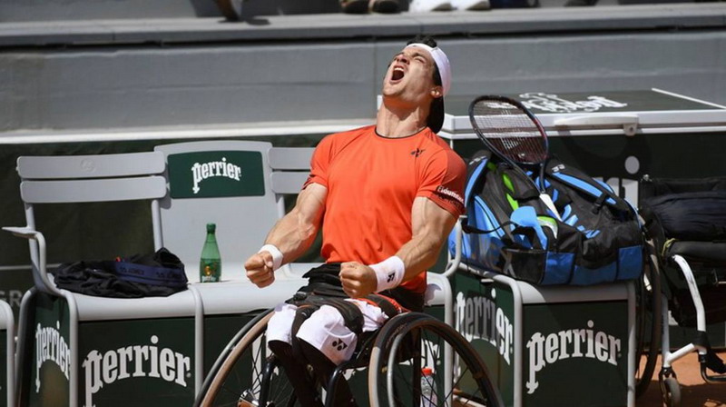 Tenis adaptado: el argentino Gustavo Fernández también avanzó a las semifinales de Roland Garros