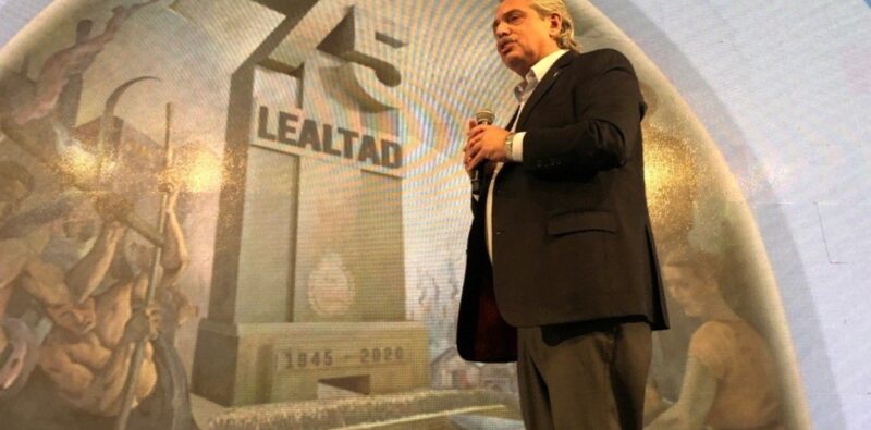 Alberto Fernández en el acto virtual por el día de la lealtad: “Este no es el antibanderazo, acá no hay odio ni rencores”