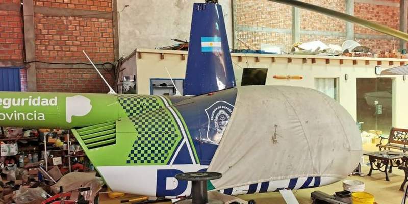 Encuentran un helicóptero de la Policía Bonaerense durante un allanamiento en Paraguay