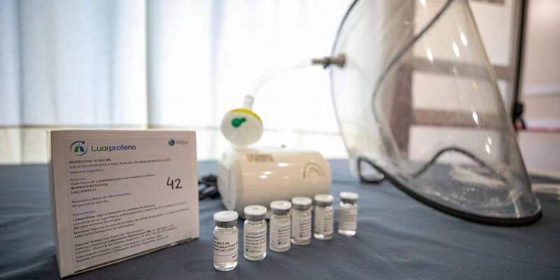 La aplicación de ibuprofeno inhalado en Alvear