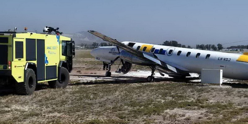 Avión se despistó en el aeropuerto de Mendoza