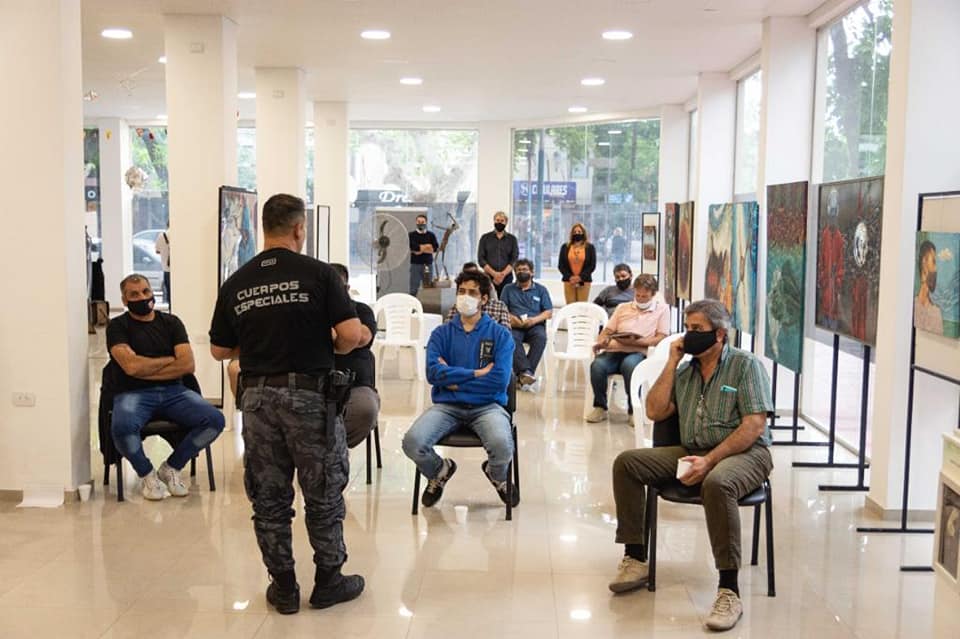 Capacitaron a celadores para afrontar situaciones de inseguridad