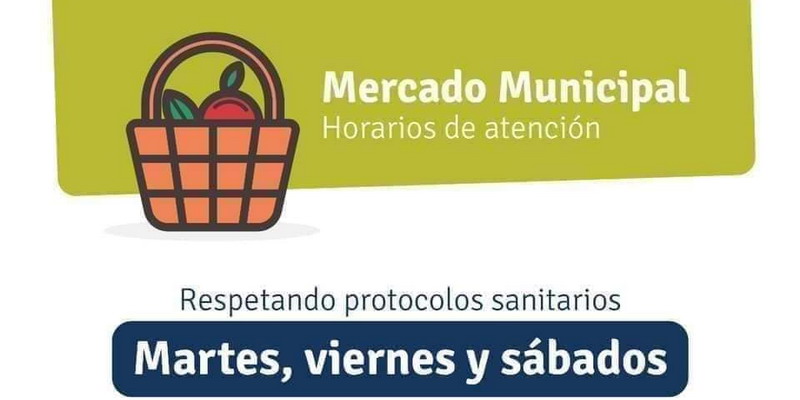 Días y horarios del Mercado Municipal