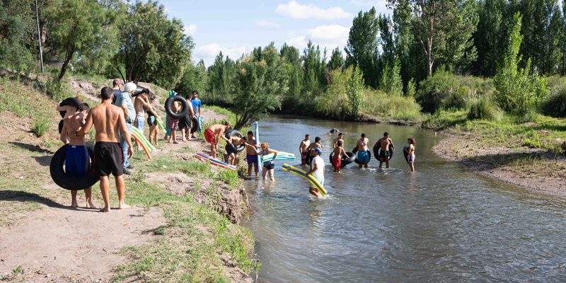 La Colonia de Discapacidad realizó una travesía por el Atuel