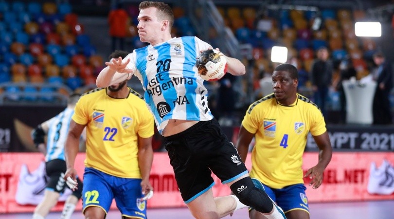 Argentina venció a Congo en su debut en el Mundial Egipto 2021 de handball