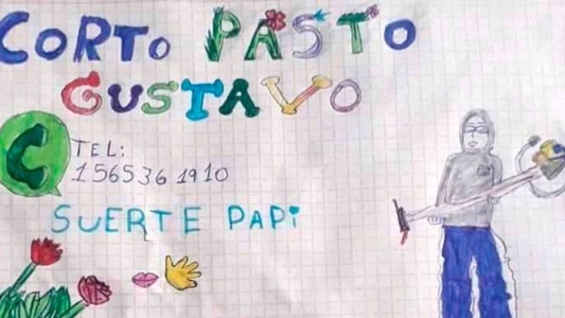 “Suerte papi”: tiene 9 años, le hizo un dibujo para ayudarlo y fue un éxito