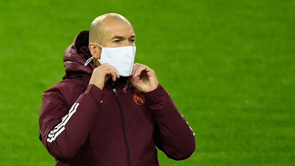 Zidane tiene coronavirus y no dirigirá a Real Madrid en los próximos partidos