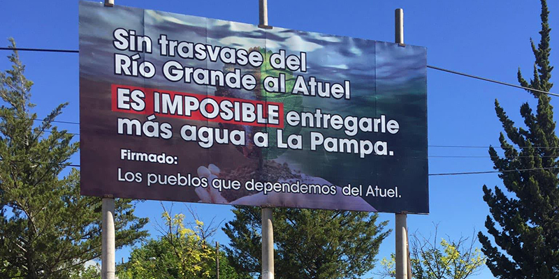 Realizan una campaña por el trasvase del Grande al Atuel