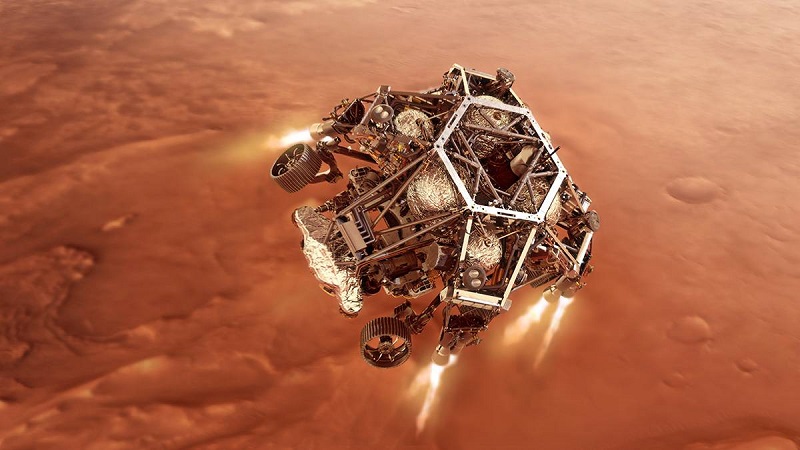 El rover Perseverance de la NASA aterrizó con éxito en la superficie de Marte