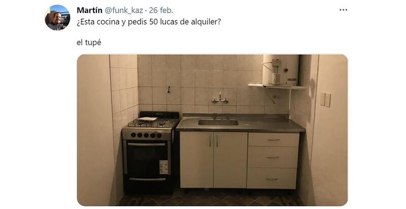 “¿Esta cocina y pedís 50 lucas de alquiler?”: el desahogo de un inquilino que se hizo viral