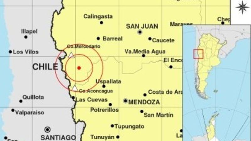 Fuerte temblor en San Juan y se sintió en Mendoza