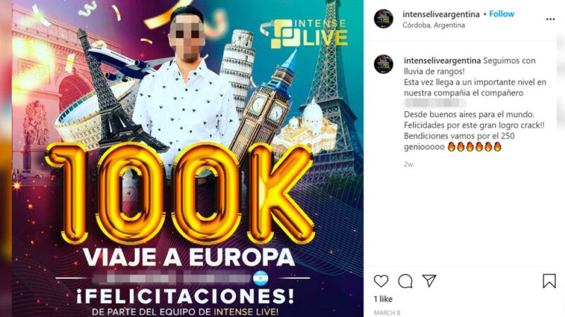 La caída en Argentina de Intense Live, el negocio que ofrecía invertir en autos y bitcoins y era una estafa piramidal