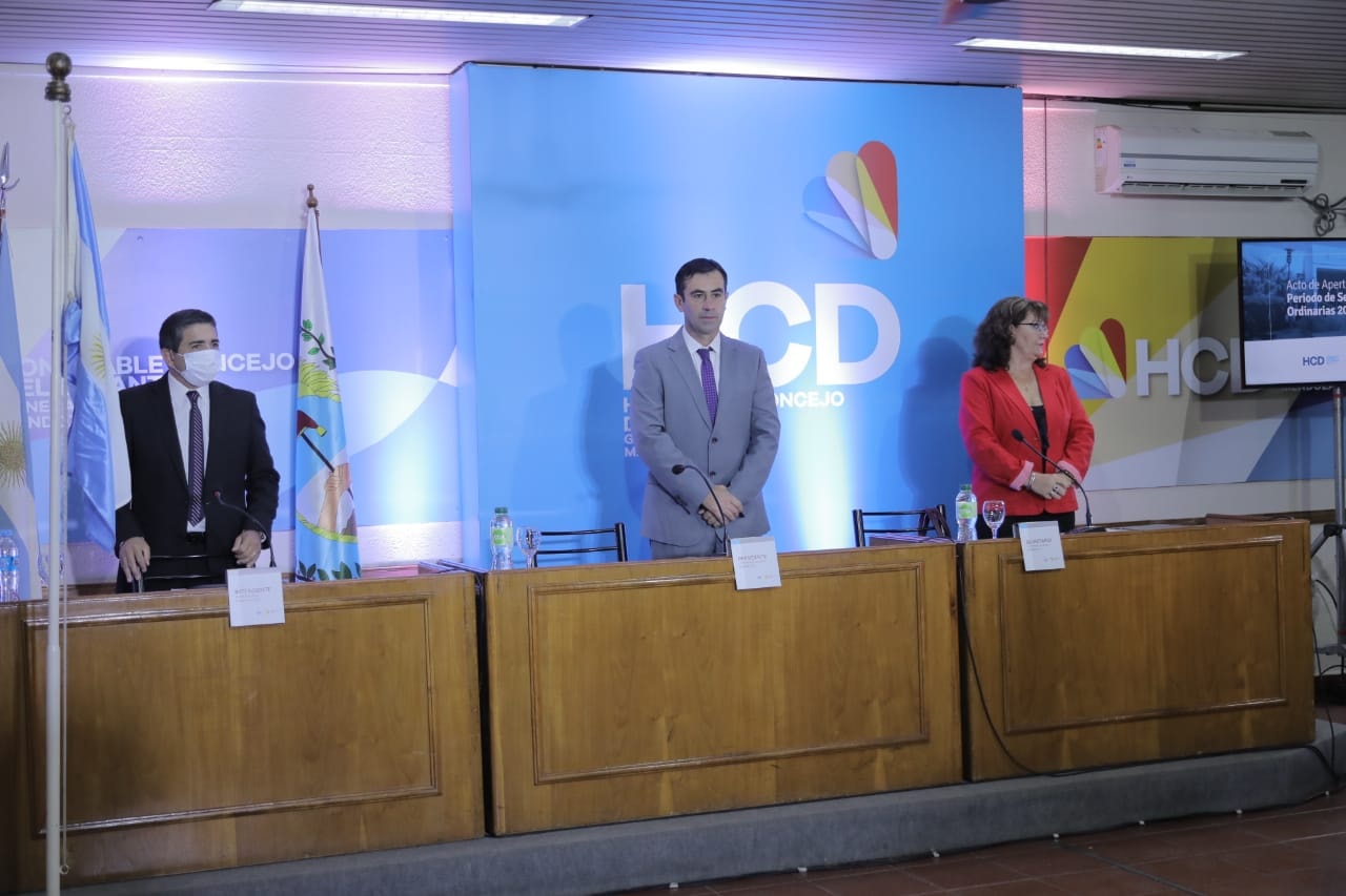 Con anuncios de obras y seguridad, el intendente Walther Marcolini abrió las Sesiones Ordinarias 2021