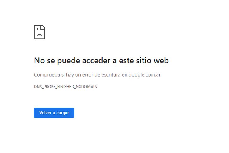 Insólito: un joven aseguró que intentó comprar el dominio de internet de Google Argentina, la página no estuvo disponible por unos minutos y causó sorpresa