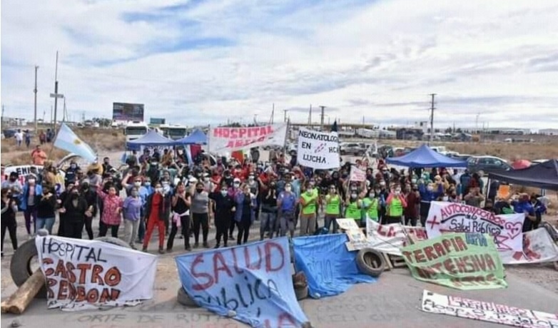Neuquén: trabajadores de la salud levantan el corte en Vaca Muerta, pero siguen con medidas de fuerza