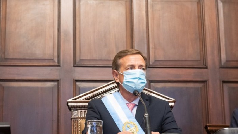 En contexto de pandemia, Suarez dio su segundo discurso ante la Legislatura