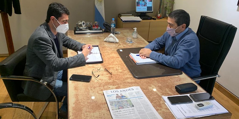 Zamarbide se reunió nuevamente con Marcolini por temas relacionados al sur provincial