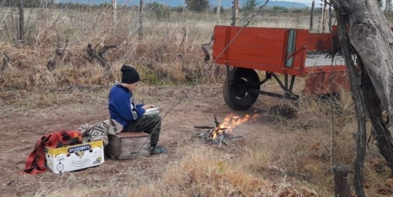 Esperanza: la historia de Alex el niño que estudia en medio de la viña