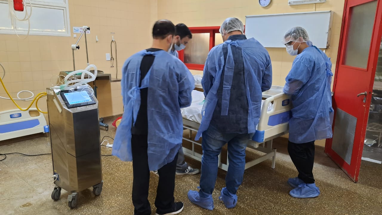 Cuatro respiradores aportados por el Municipio se sumaron al hospital Enfermeros Argentinos