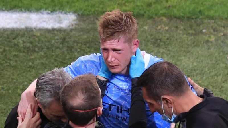Kevin De Bruyne: Doble fractura en el rostro y el temor a perderse la Eurocopa