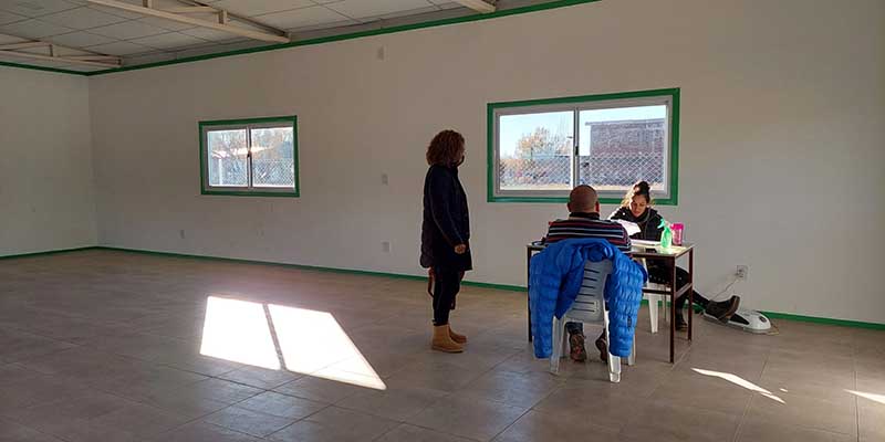 El Programa de Descentralización de Servicios Sociales estuvo en el SUM de Barrio Parque