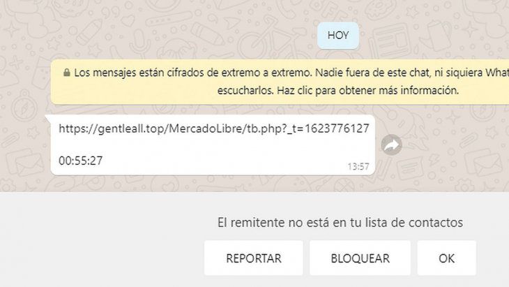 El sorteo de Mercado Libre que circula por WhatsApp es falso