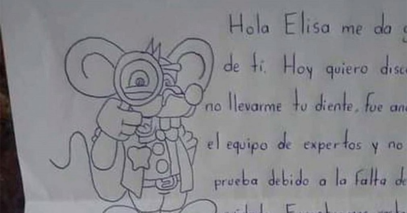 La polémica nota que “el Ratón Pérez” le dejó a una niña y que sacudió las redes sociales