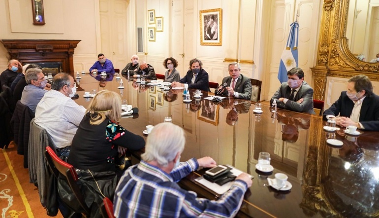 La CGT y el Presidente abordaron la generación de empleo y la reactivación para la post pandemia