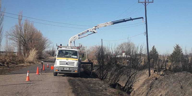 Los incendios generan daños en las redes eléctricas