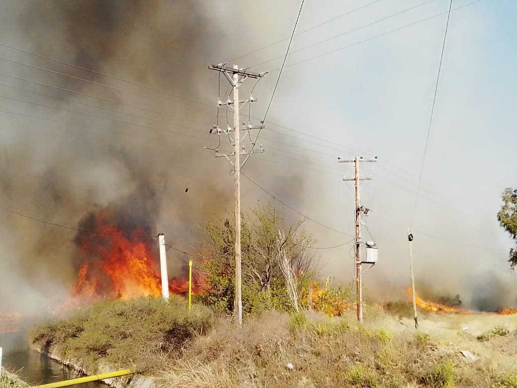 Nuevos incendios afectaron parte del tendido eléctrico