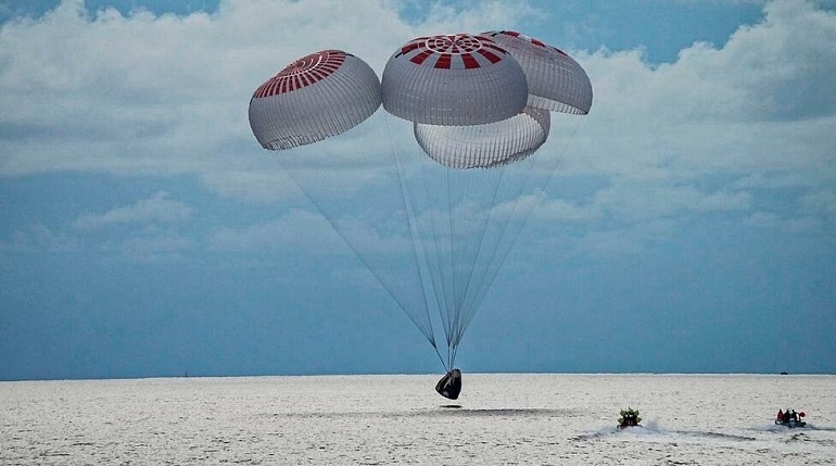 Los cuatros pasajeros de SpaceX regresaron a la Tierra luego de tres días en el espacio