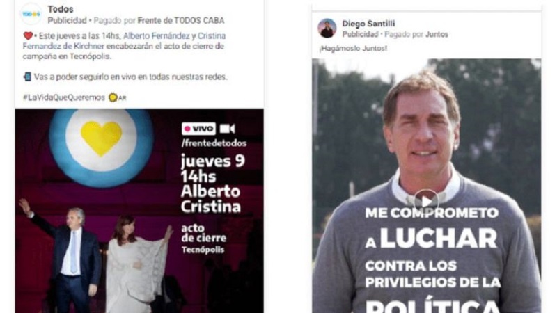 La campaña de las PASO en las redes sociales: qué candidatos gastaron más para publicitarse en Facebook