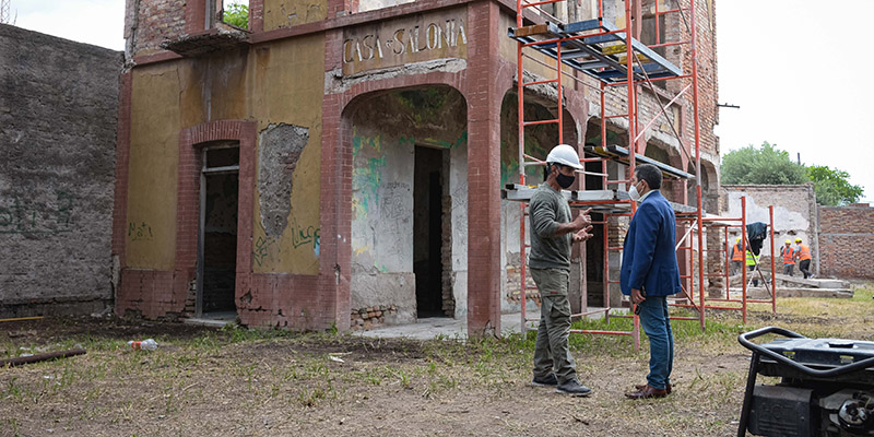 Restauración de Casa Salonia, un sueño alvearense que comienza a concretarse