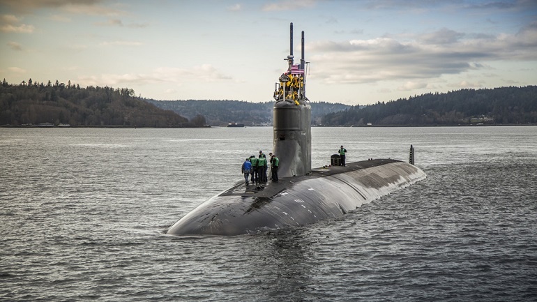 Descubren que un submarino nuclear de EE.UU. chocó contra un monte subacuático inexplorado en el Indo-Pacífico