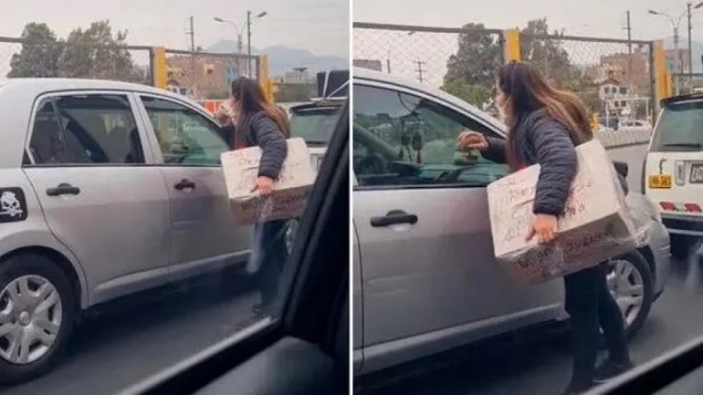 Encontró a su esposo con la amante en el auto y su reacción se volvió viral