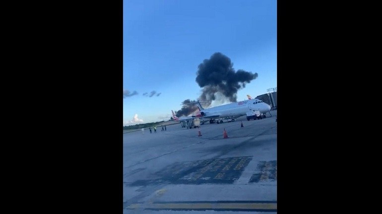 Fallecen 9 personas tras estrellarse un jet privado cerca del aeropuerto internacional de la República Dominicana