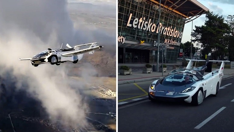 VIDEO: Un vehículo que se transforma de automóvil en avión obtiene el certificado de aeronavegabilidad en Eslovaquia