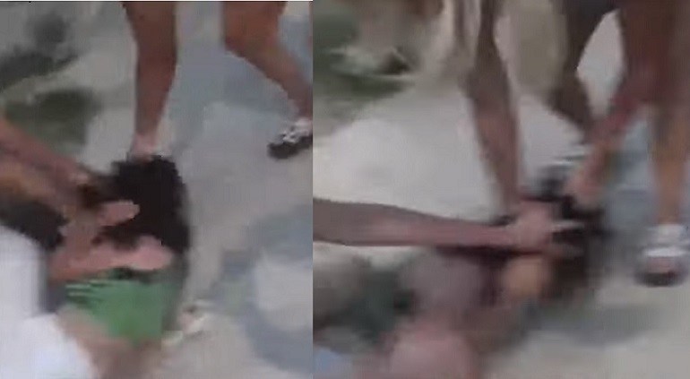 Video: una abuela mató a su nieta de 3 meses y casi la linchan los vecinos